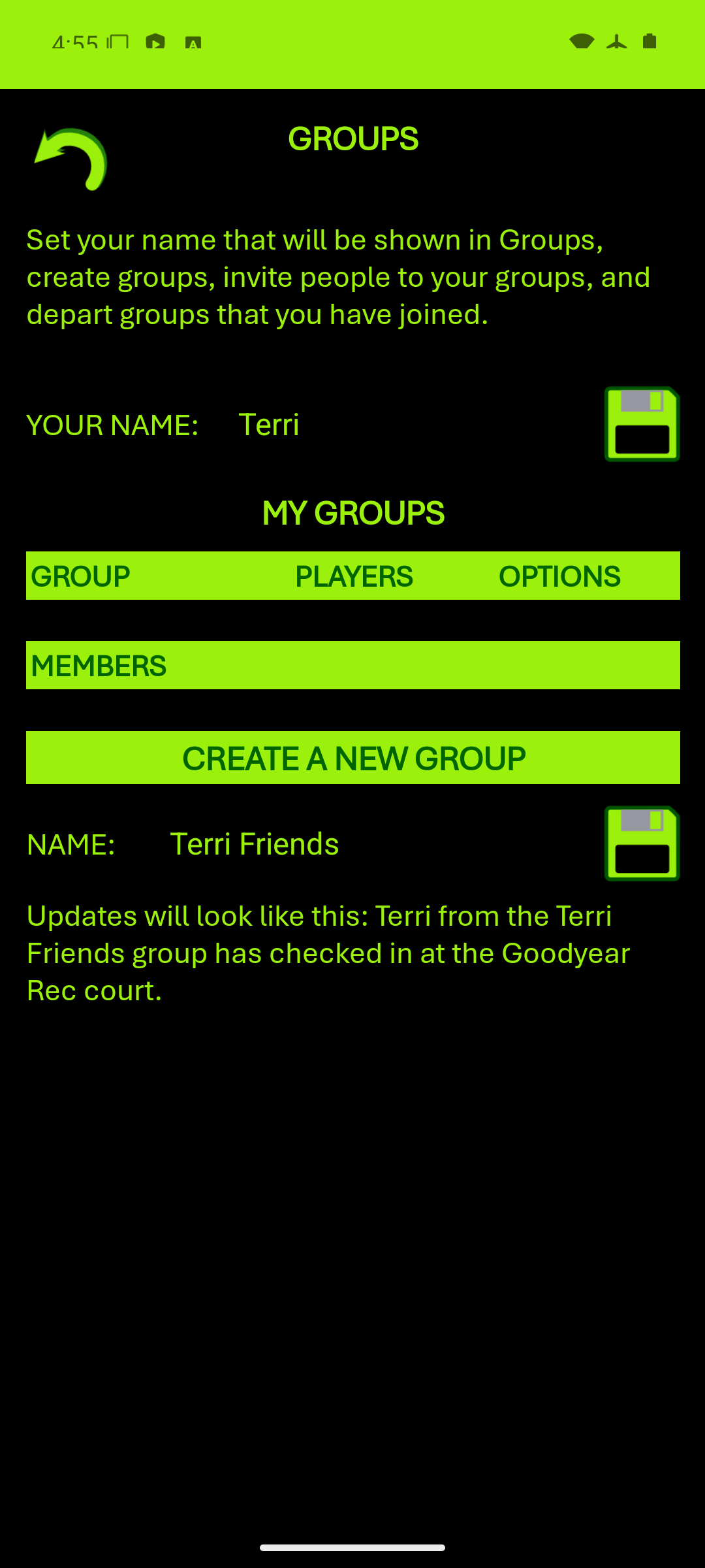 Create a New Group