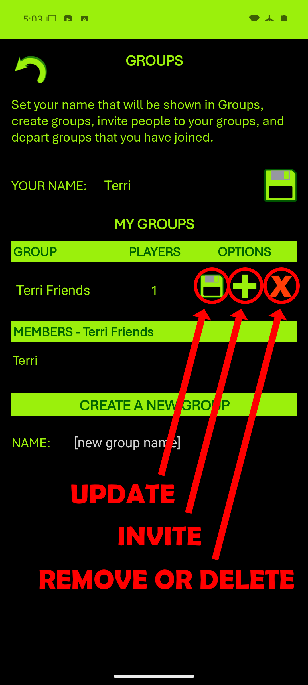 Manage Your Groups