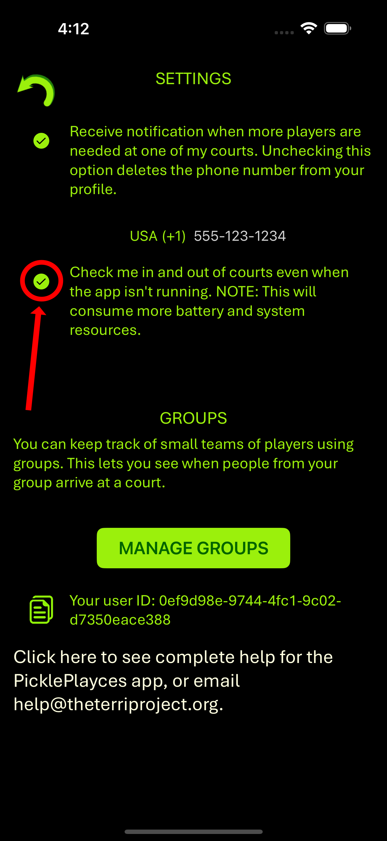 Use Background Service to Check In and Out