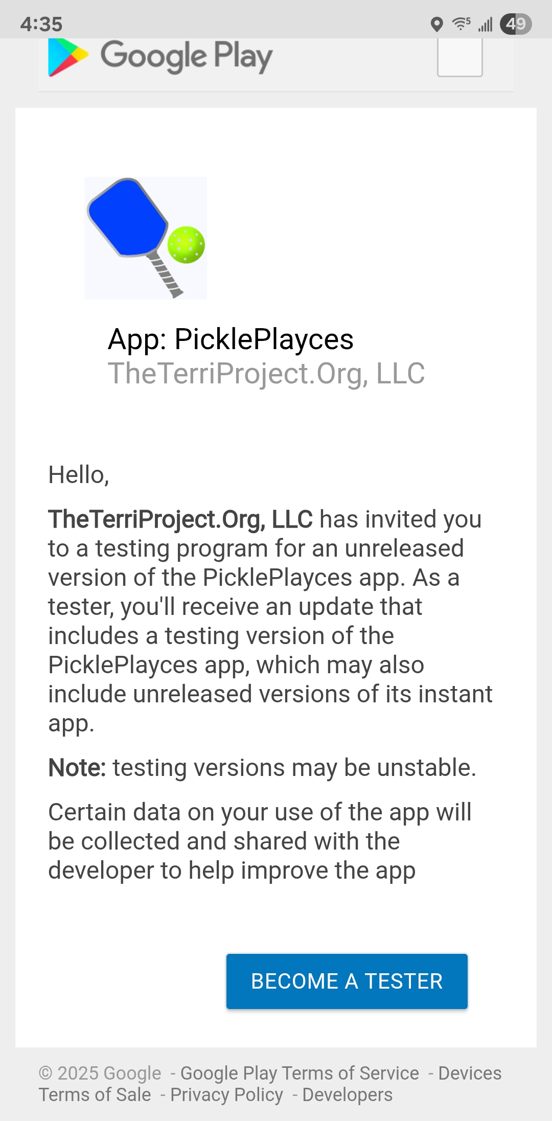 Become a Tester